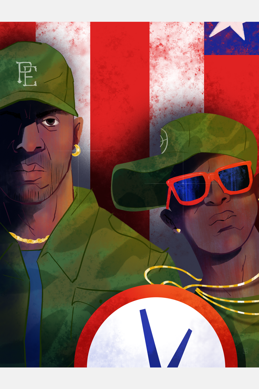 "Chuck & Flav" by Graham Corcoran