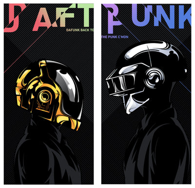 "Daftendirekt — Thomas and Guy Manuel" (Daft Punk) by Salvador Anguiano - Hero Complex Gallery
 - 1