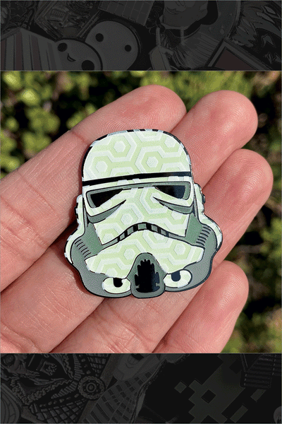 622. "Trooper" GID Pin by Hellraiser Designs - Hero Complex Gallery