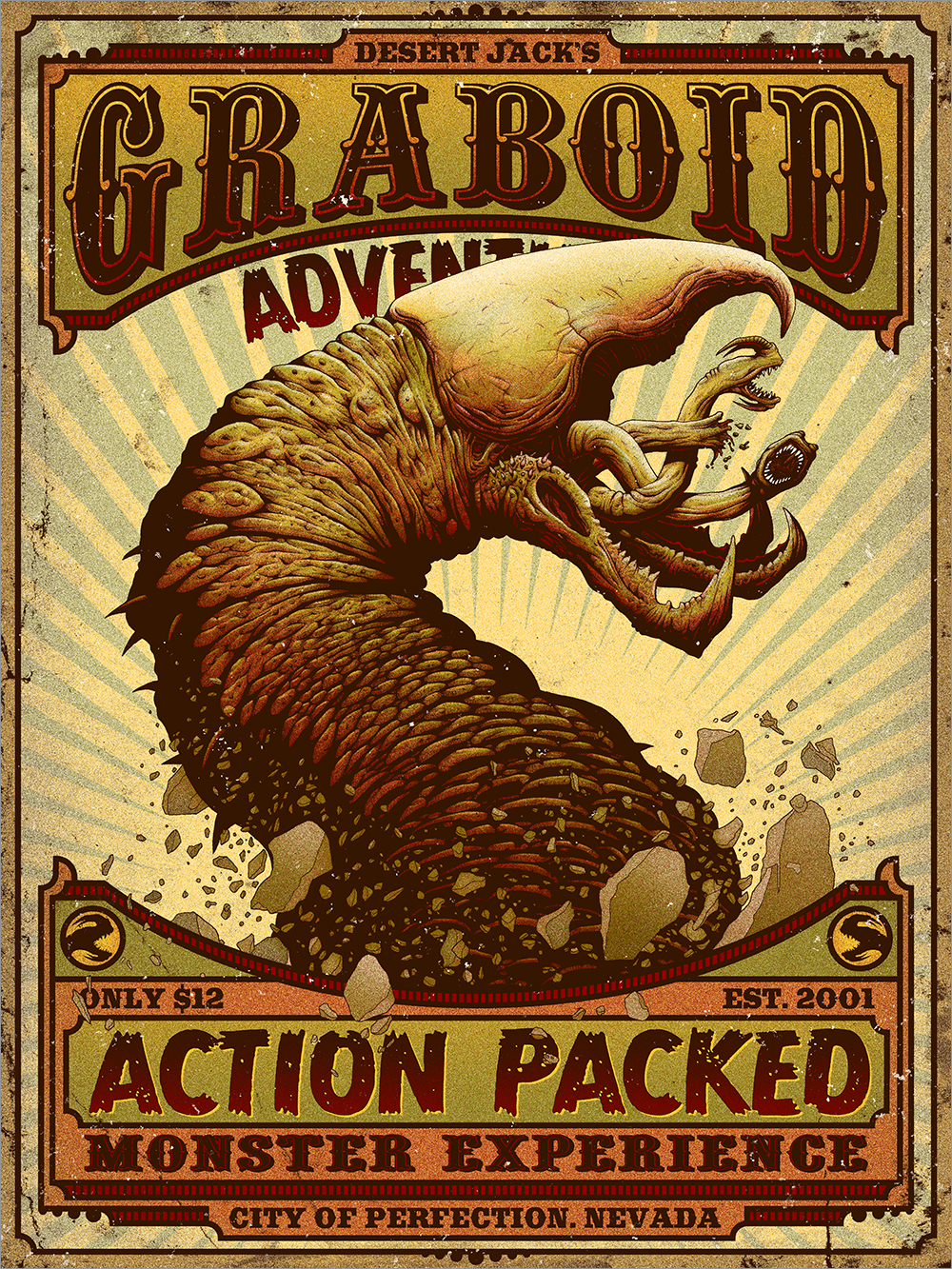 "Graboid Adventure" by Hanzel Haro - Hero Complex Gallery