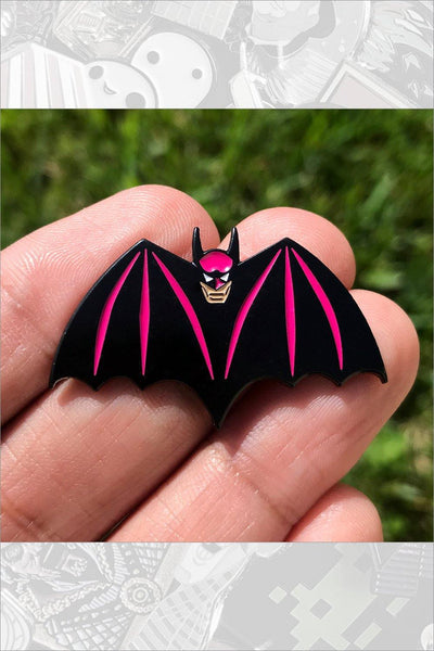 590. "Batman" Pink Pin by Hellraiser Designs - Hero Complex Gallery