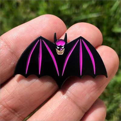 591. "Batman" Violet Pin by Hellraiser Designs - Hero Complex Gallery