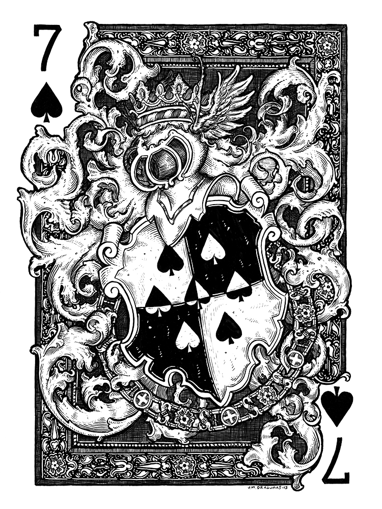 7 of Spades by JM Dragunas - Hero Complex Gallery

