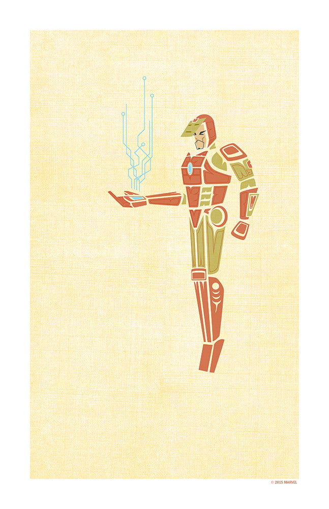 "Father Ironman" by Jeffrey Veregge - Hero Complex Gallery
