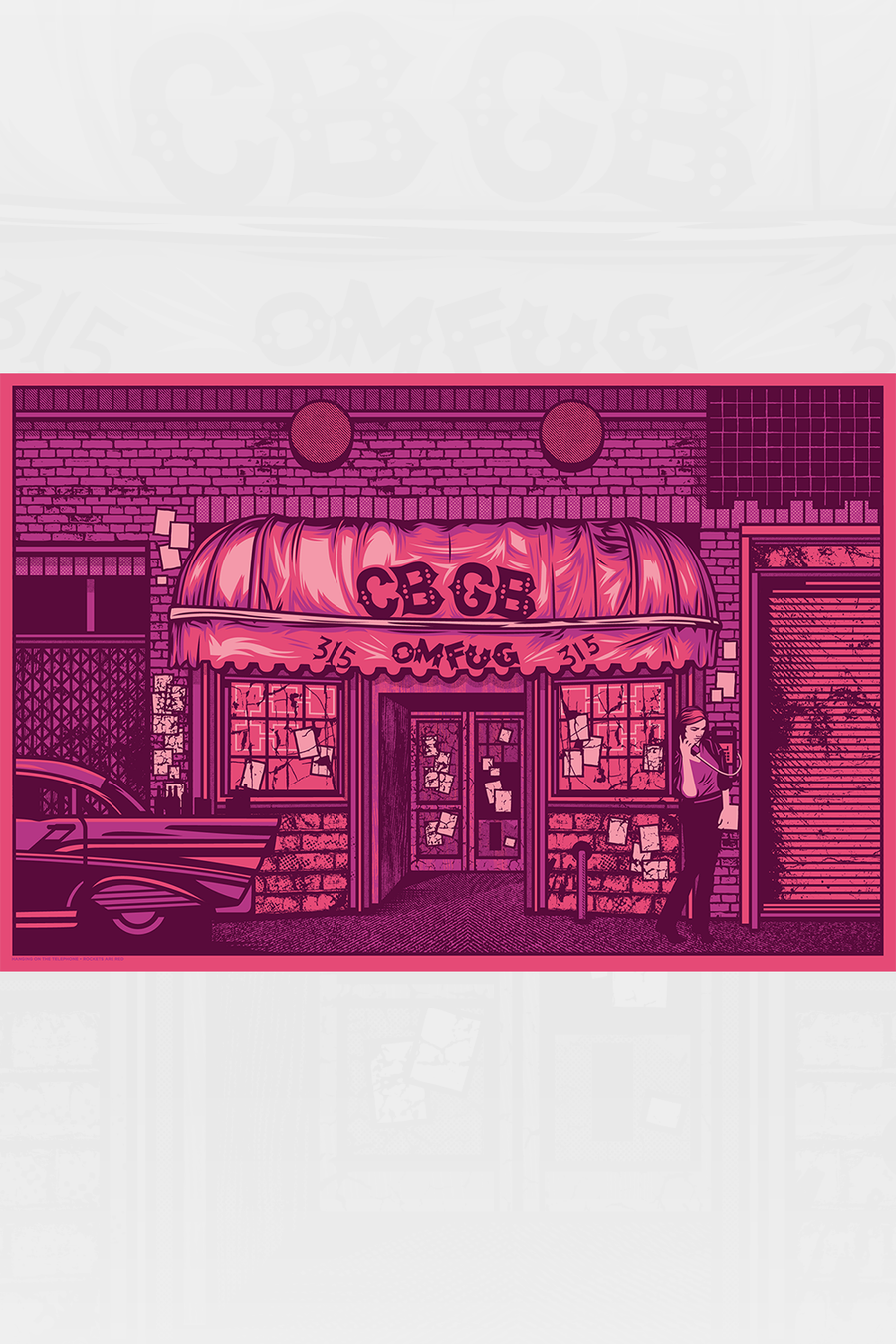 "315 Bowery - Hanging on the Telephone" Variant by Jeffrey Everett / Rockets are Red