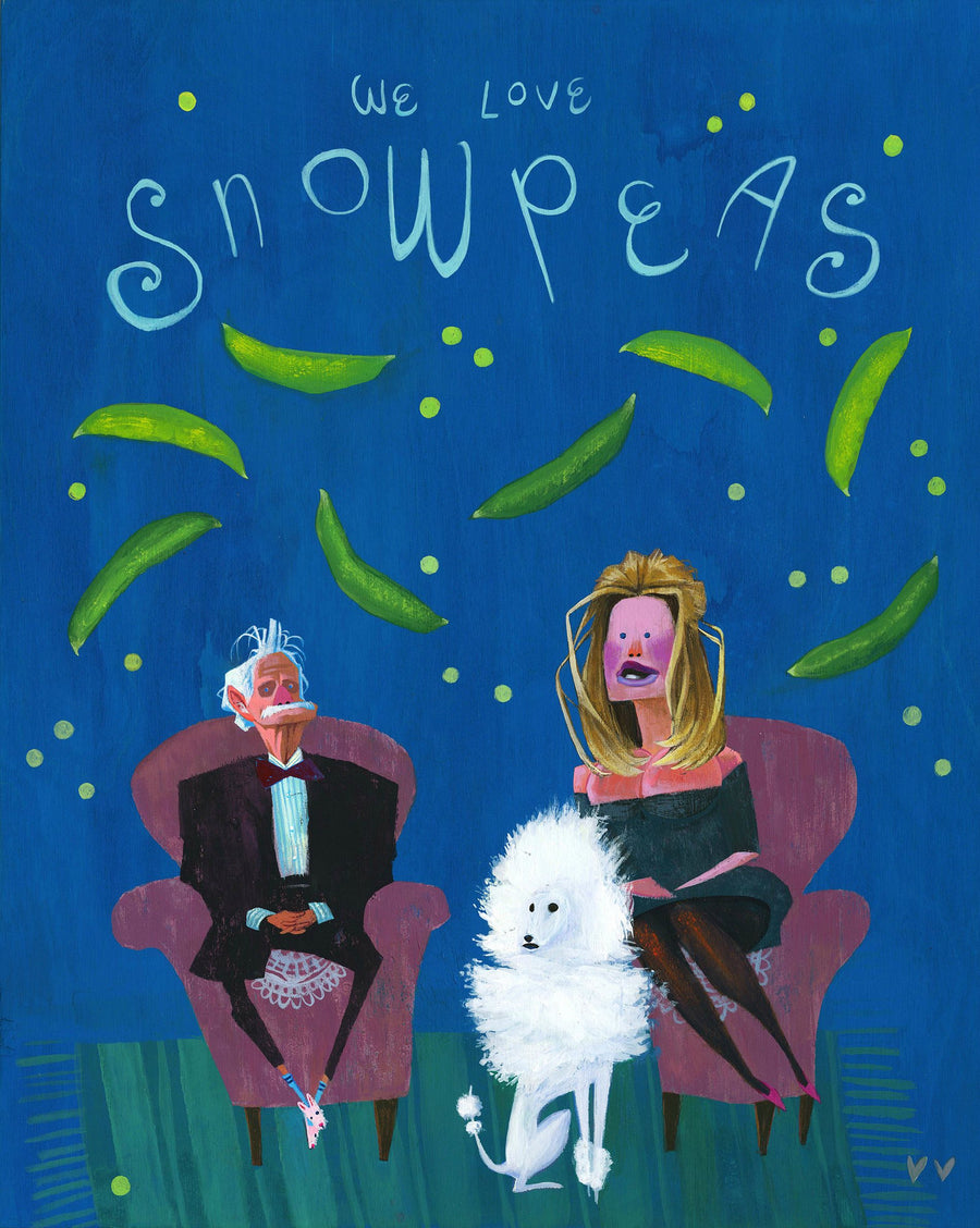 "We Love Snow Peas" by Jennifer Ely - Hero Complex Gallery
