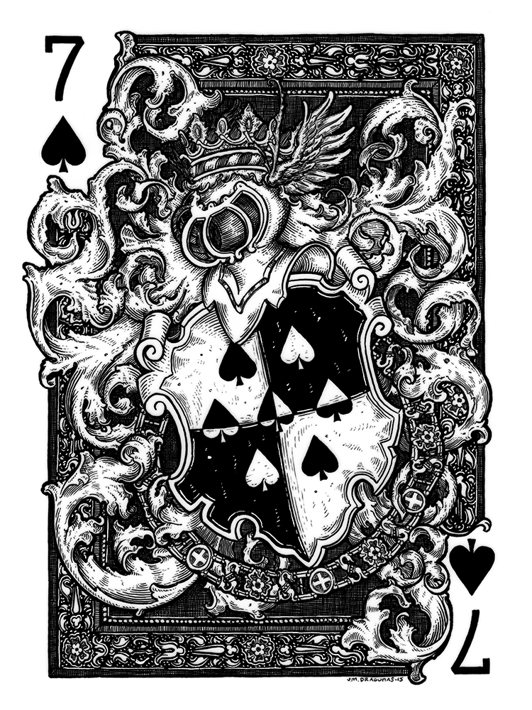 7 of Spades Original by JM Dragunas - Hero Complex Gallery