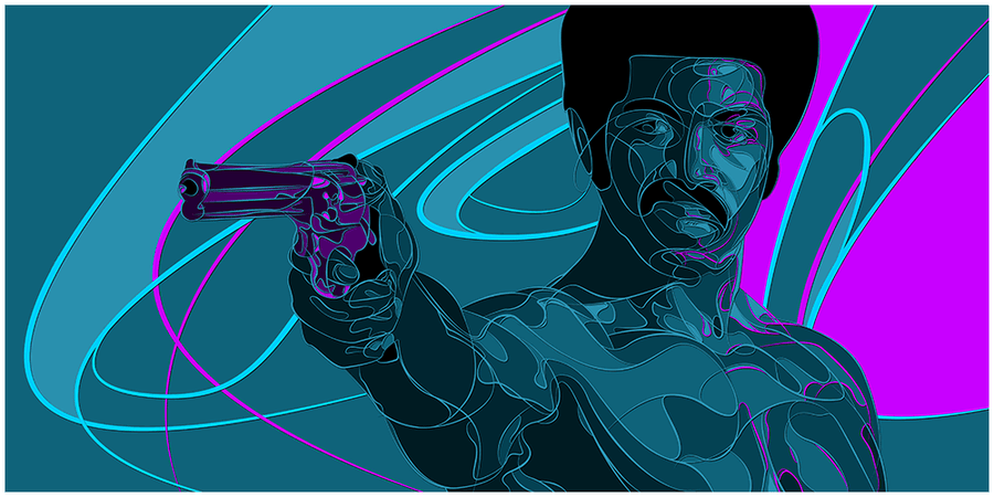 "Black Dynamite" by Joe Vetoe - Hero Complex Gallery
