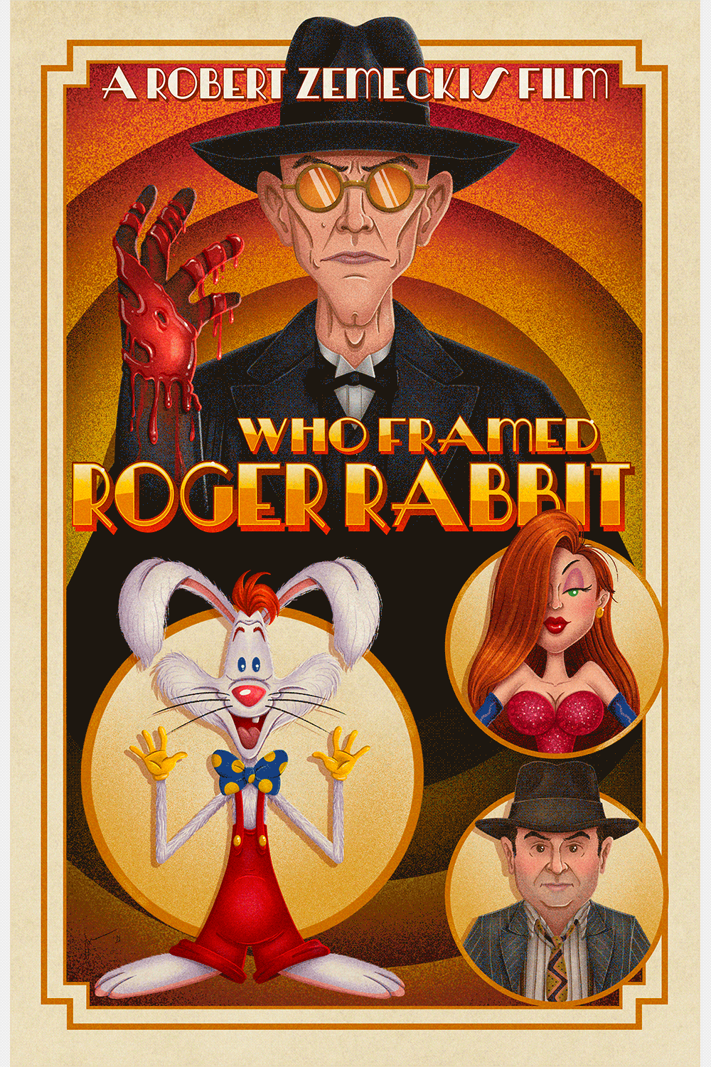 "Who Framed Roger" by JJourdenaisART