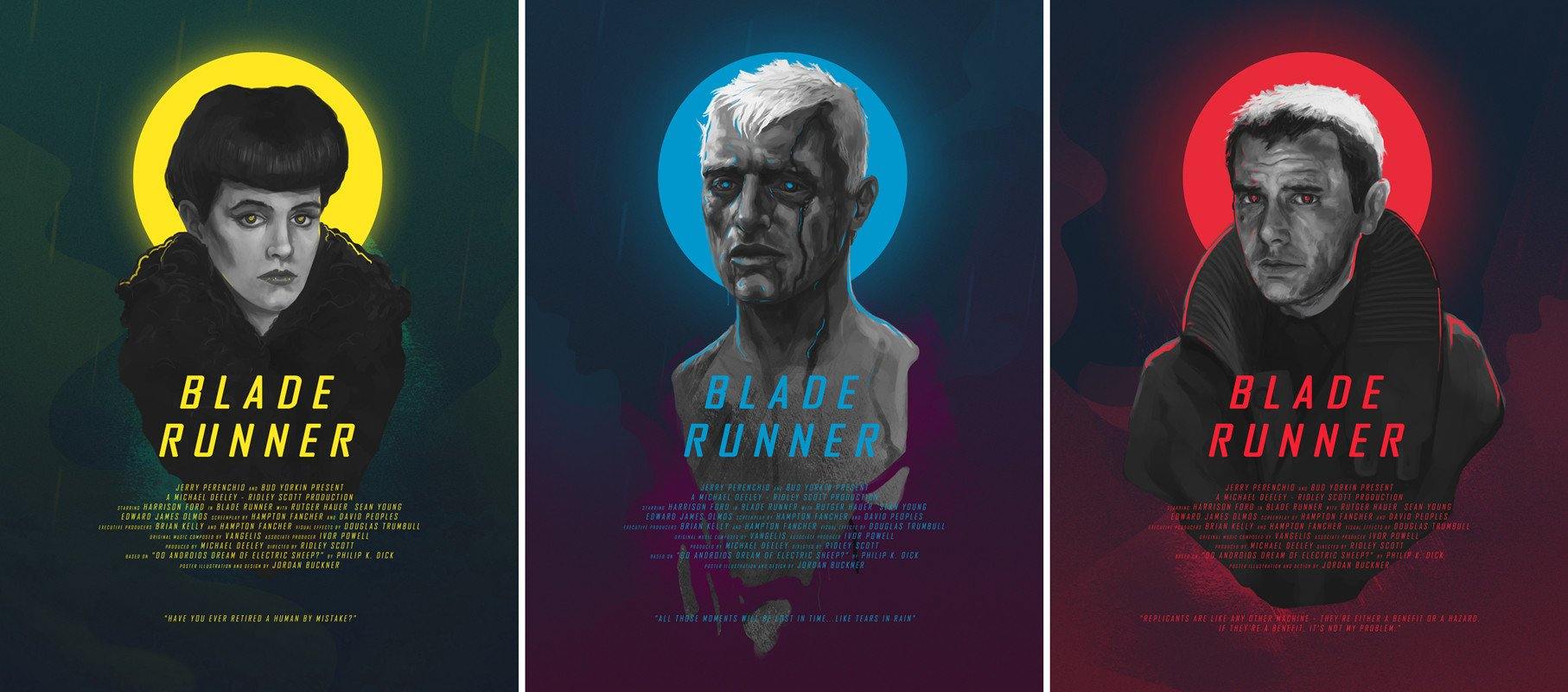 "Blade Runner" Set of 3 by Jordan Buckner - Hero Complex Gallery
