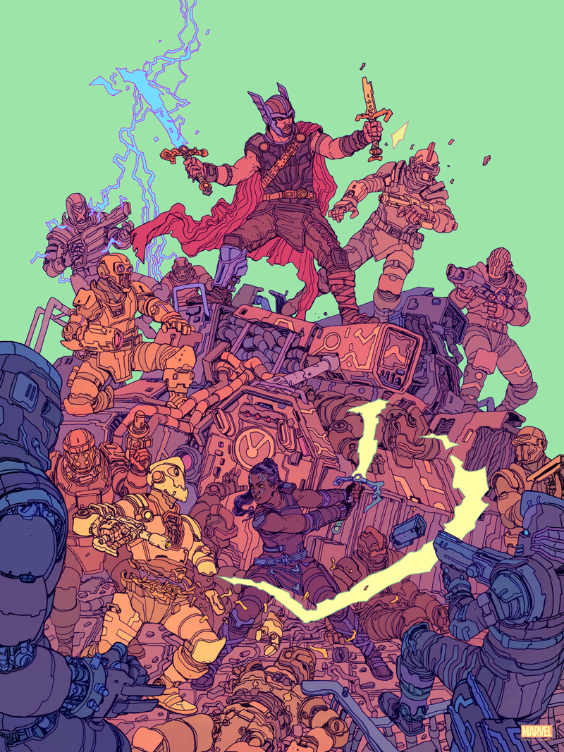 "Last Stand at Sakaar" by Josan Gonzalez - Hero Complex Gallery