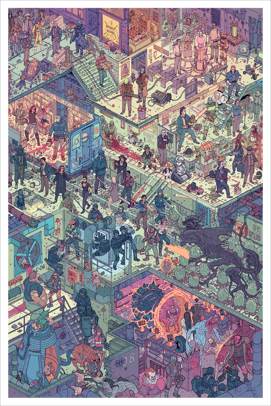 "The Raid 2: Incident on Line 13" Giclee by Josan Gonzalez & Laurie Greasley - Hero Complex Gallery