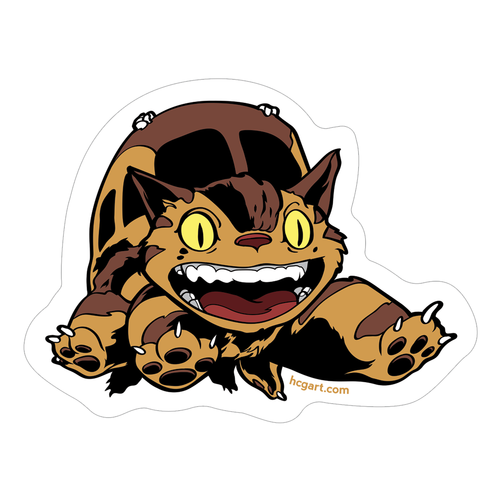 "Catbus" Sticker by Joshua Budich - Hero Complex Gallery