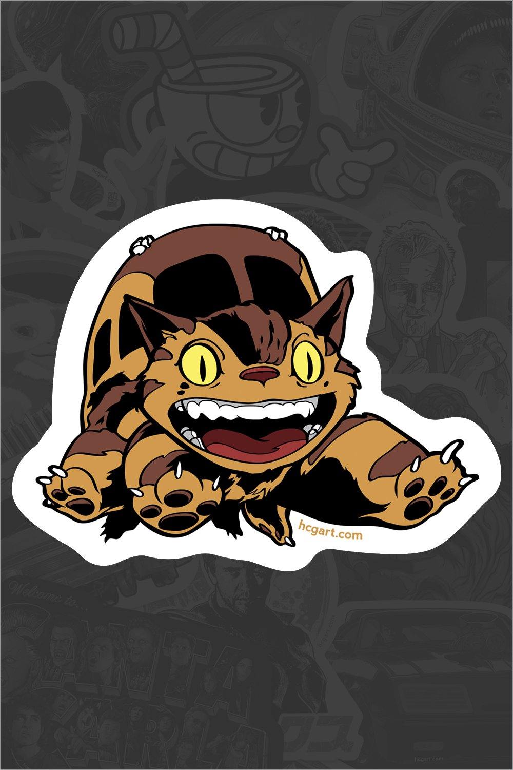 "Catbus" Sticker by Joshua Budich - Hero Complex Gallery