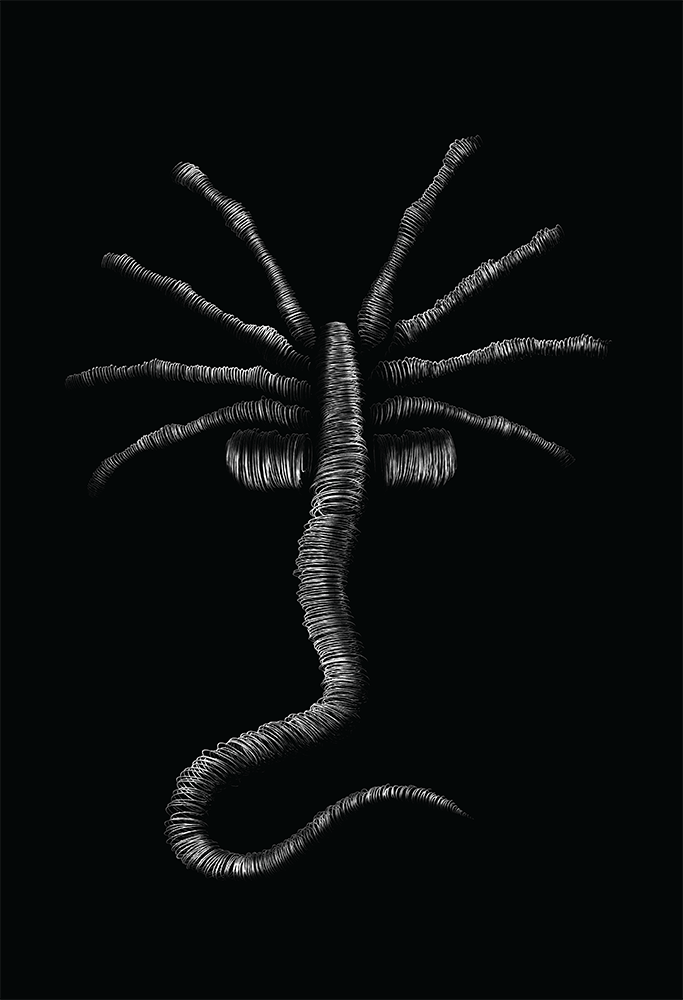 "Facehugger" by KYLE WILKINSON - Hero Complex Gallery
