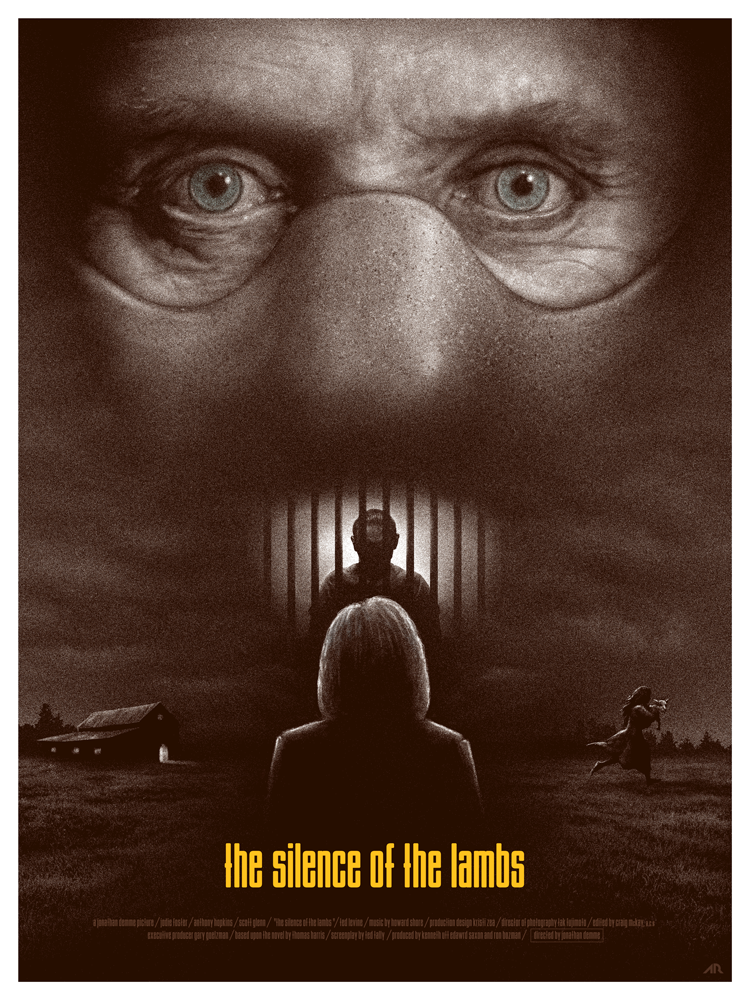 Cinematic Psychopaths: "The Silence of the Lambs" by Adam Rabalais - Hero Complex Gallery
