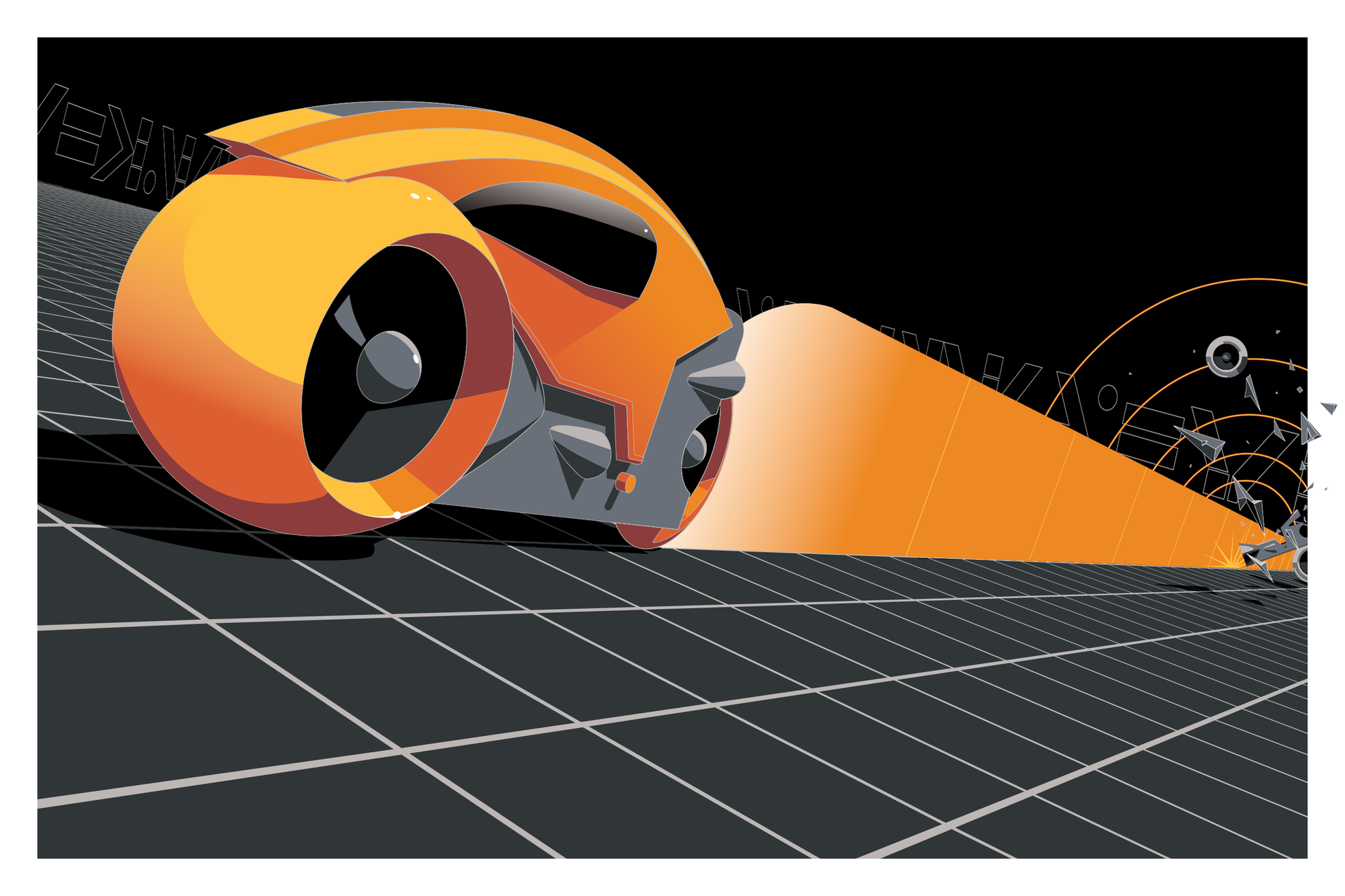 Light Cycle Yellow AP by Craig Drake - Hero Complex Gallery