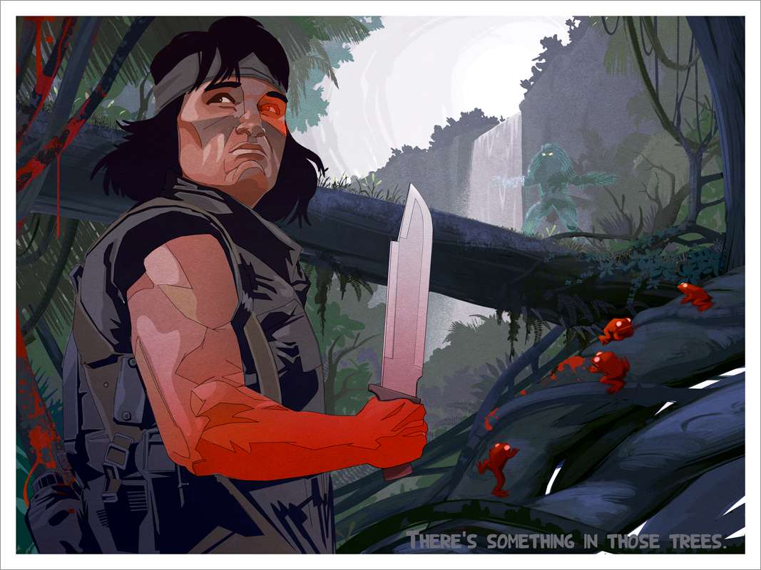 "There's Something In Those Trees" by Luke Harrington - Hero Complex Gallery