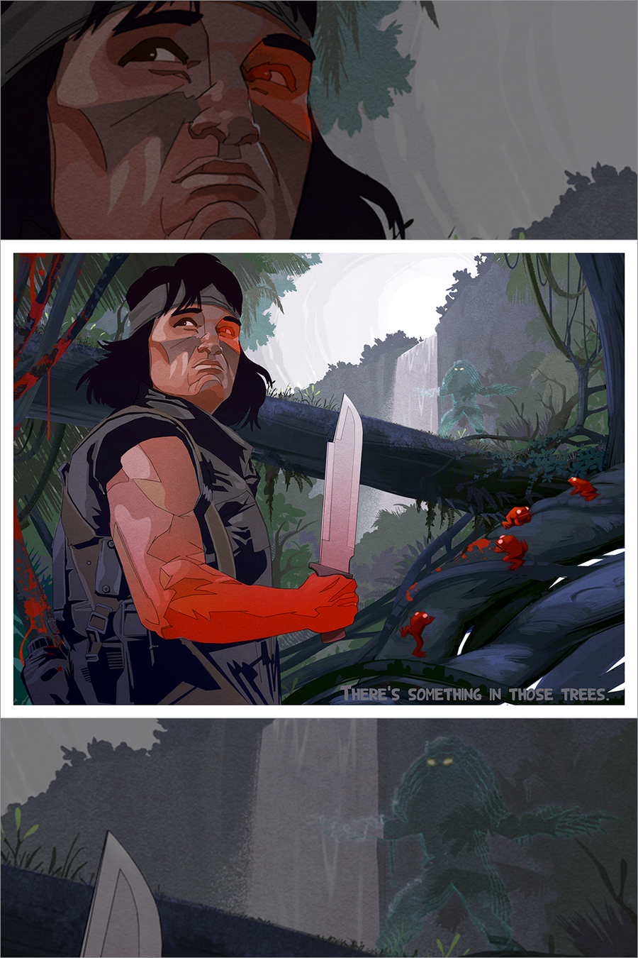 "There's Something In Those Trees" by Luke Harrington - Hero Complex Gallery