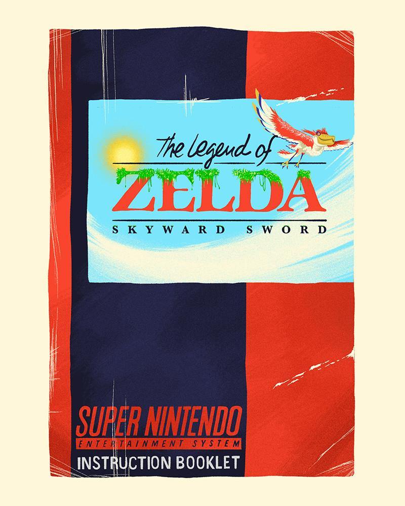 "SNES Zelda #2: Skyward Sword" by Lyndon Willoughby - Hero Complex Gallery

