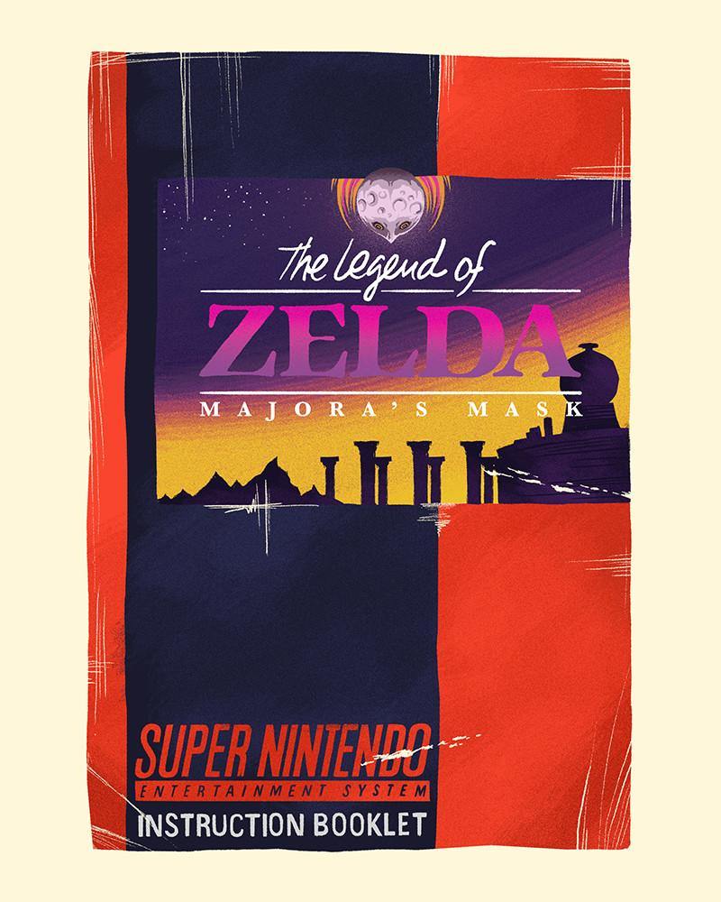 "SNES Zelda #1: Majora's Mask" by Lyndon Willoughby - Hero Complex Gallery
