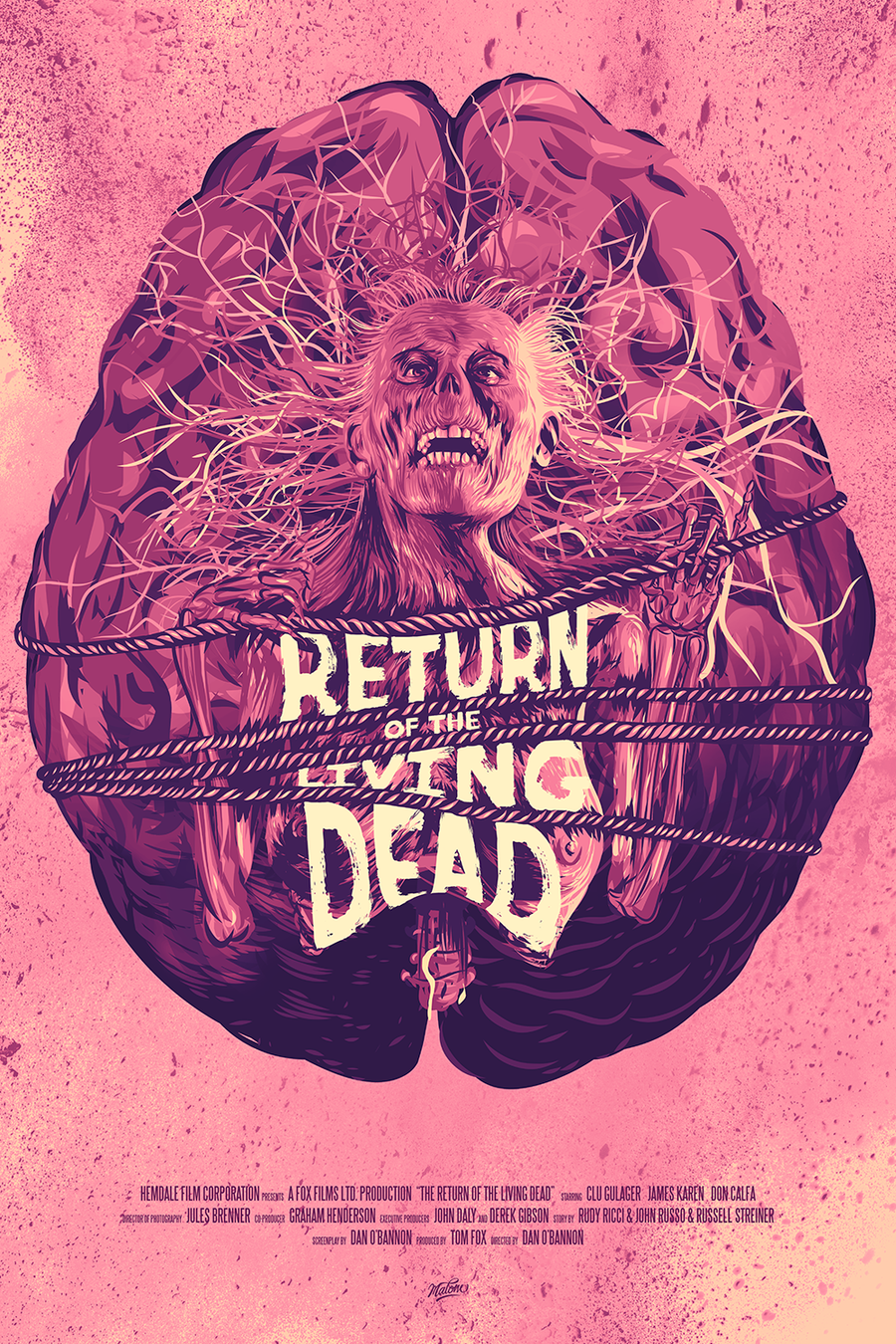 "BRAAAINS!" Brains Pink Variant by Malone