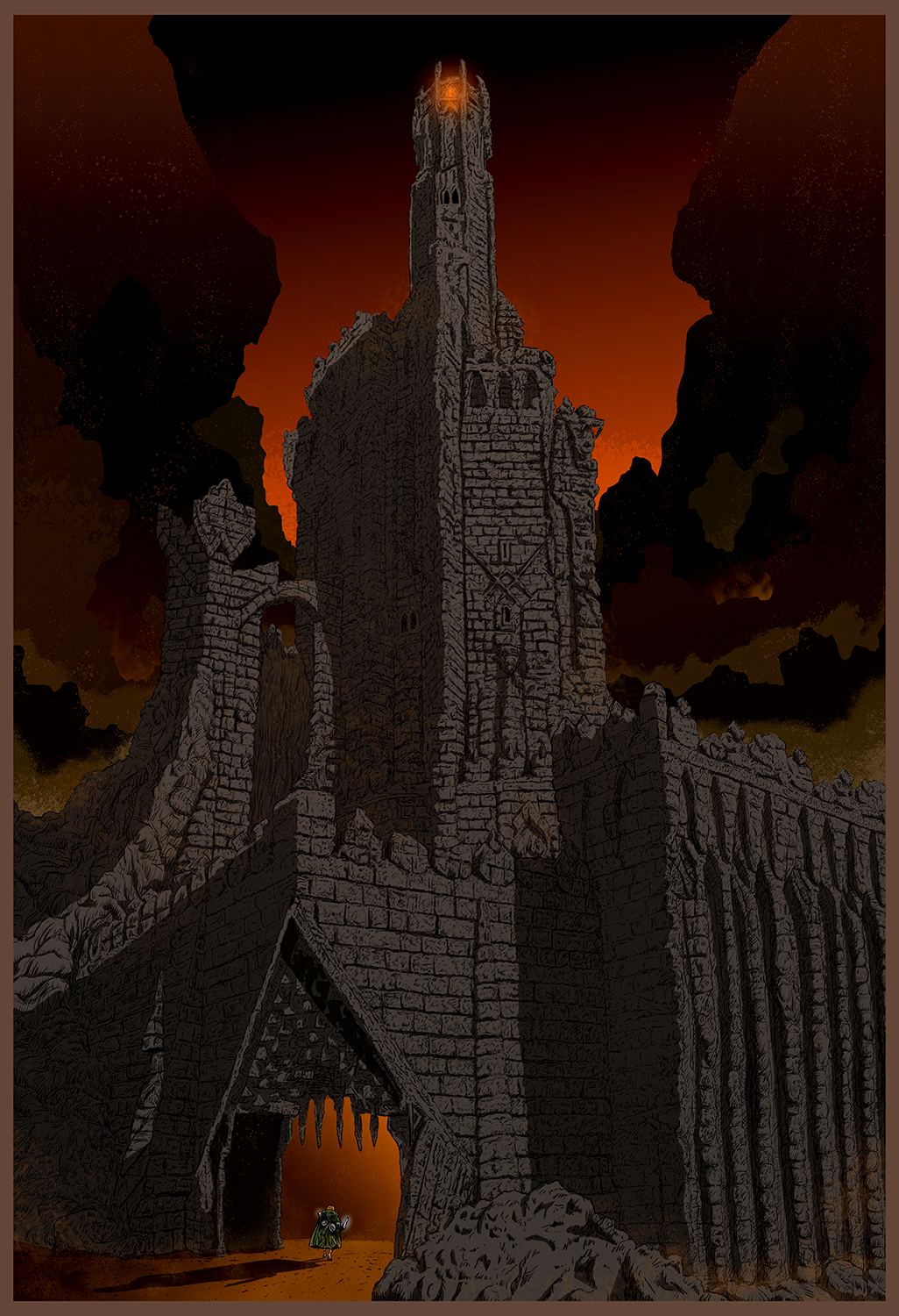 "Sam Enters Cirith Ungol" by Mark Hill