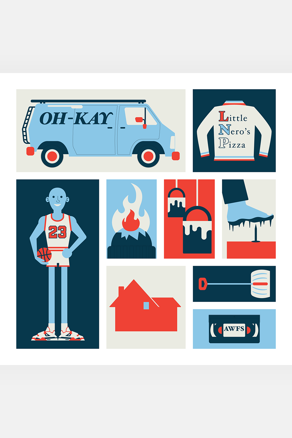 "I Made My Family Disappear" Print by Mark Morris