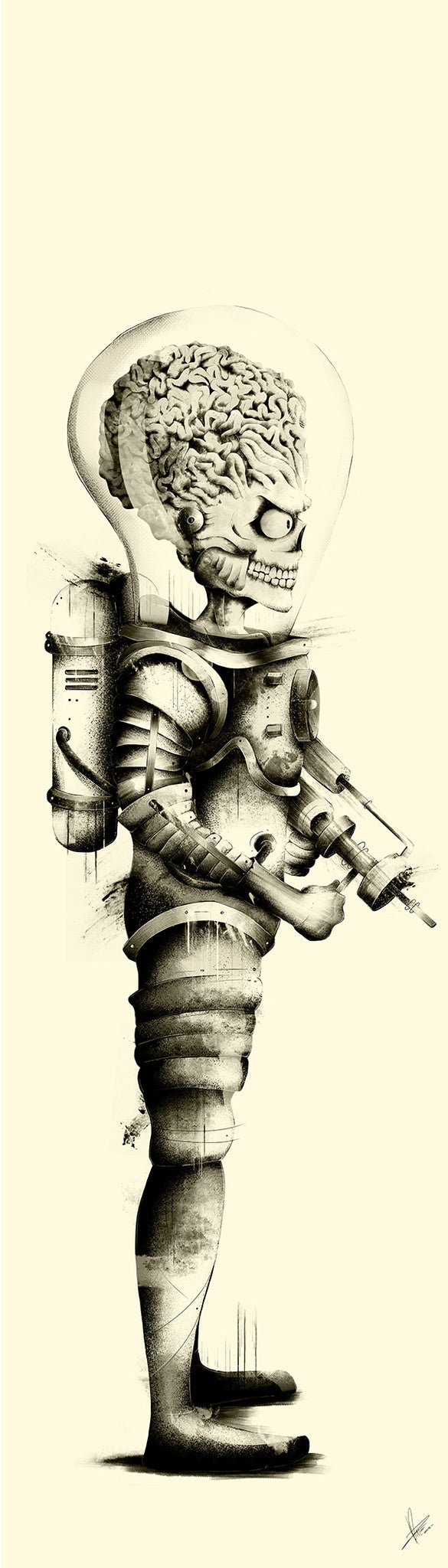 Tribute to Tim Burton: "Martian" Small Series by Marie Bergeron - Hero Complex Gallery