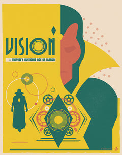 スケッチカード Marvel Vision Don't Turn That Dial! 2023 Upper-Deck Wandavision Sketch Cards