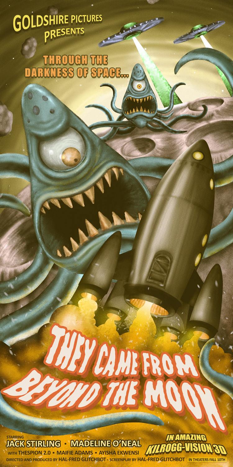 "They Came From Beyond The Moon" by Casey Callender - Hero Complex Gallery
 - 1