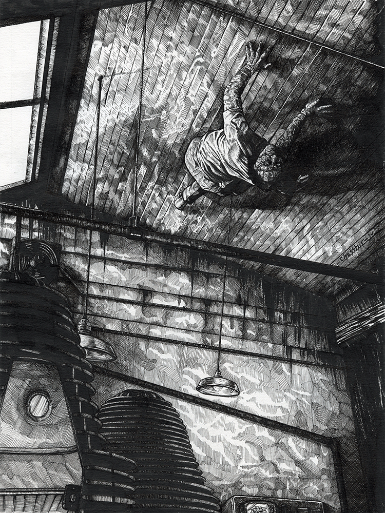 The Creeping Terror: "Almost Second Nature" Original by Nathan Chesshir - Hero Complex Gallery
 - 1