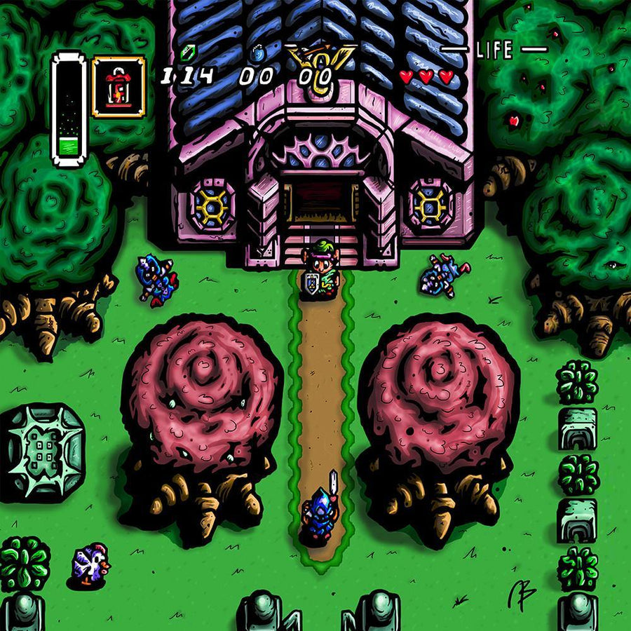 "Exiting the Sanctuary" by Nathaniel Bart - Hero Complex Gallery
