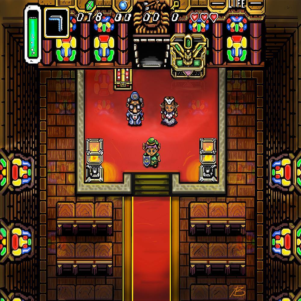 "Entering the Sanctuary" by Nathaniel Bart - Hero Complex Gallery