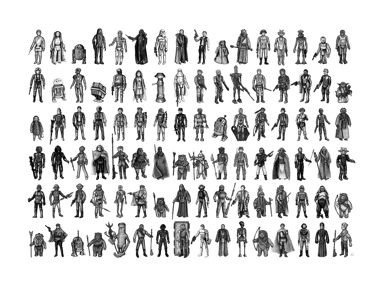 "96 Vintage Action Figures" by Neil Westley