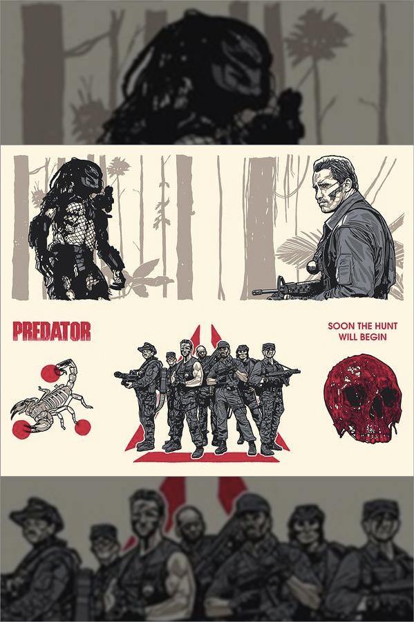 "PREDATOR" (Ages 4 and Up Series 7) Handbill Set by New Flesh - Hero Complex Gallery