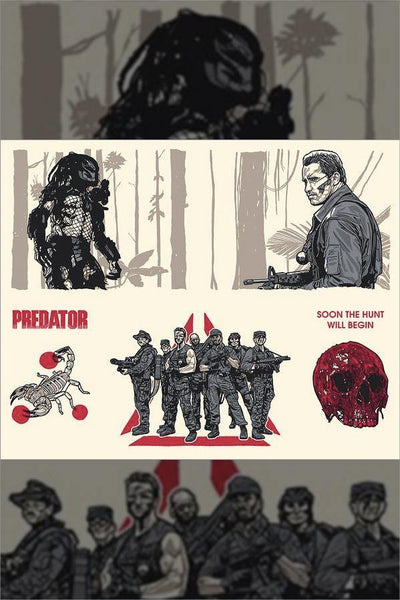 "PREDATOR" (Ages 4 and Up Series 7) Uncut Sheet by New Flesh - Hero Complex Gallery