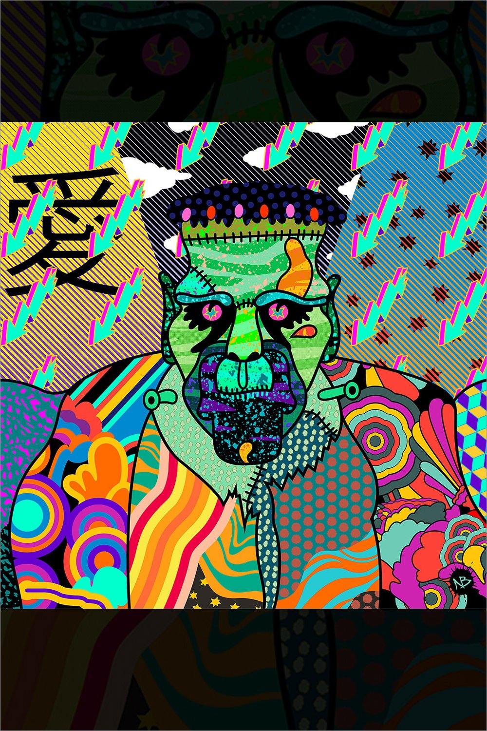 "Yellow Sub Frank Psychedelic" by Beery Method - Hero Complex Gallery