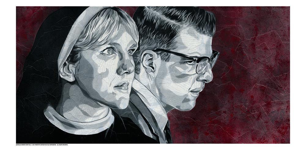 "All Monsters Are Human" Red by Nick Comparone - Hero Complex Gallery