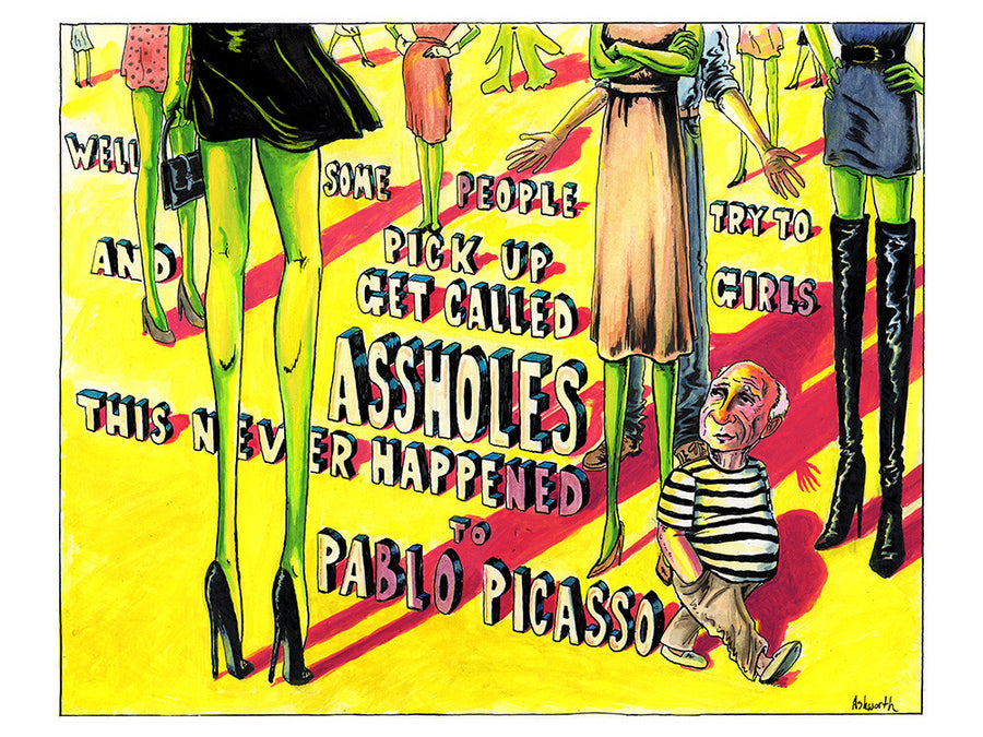 "Confident Picasso" Original by Phil Ashworth - Hero Complex Gallery
