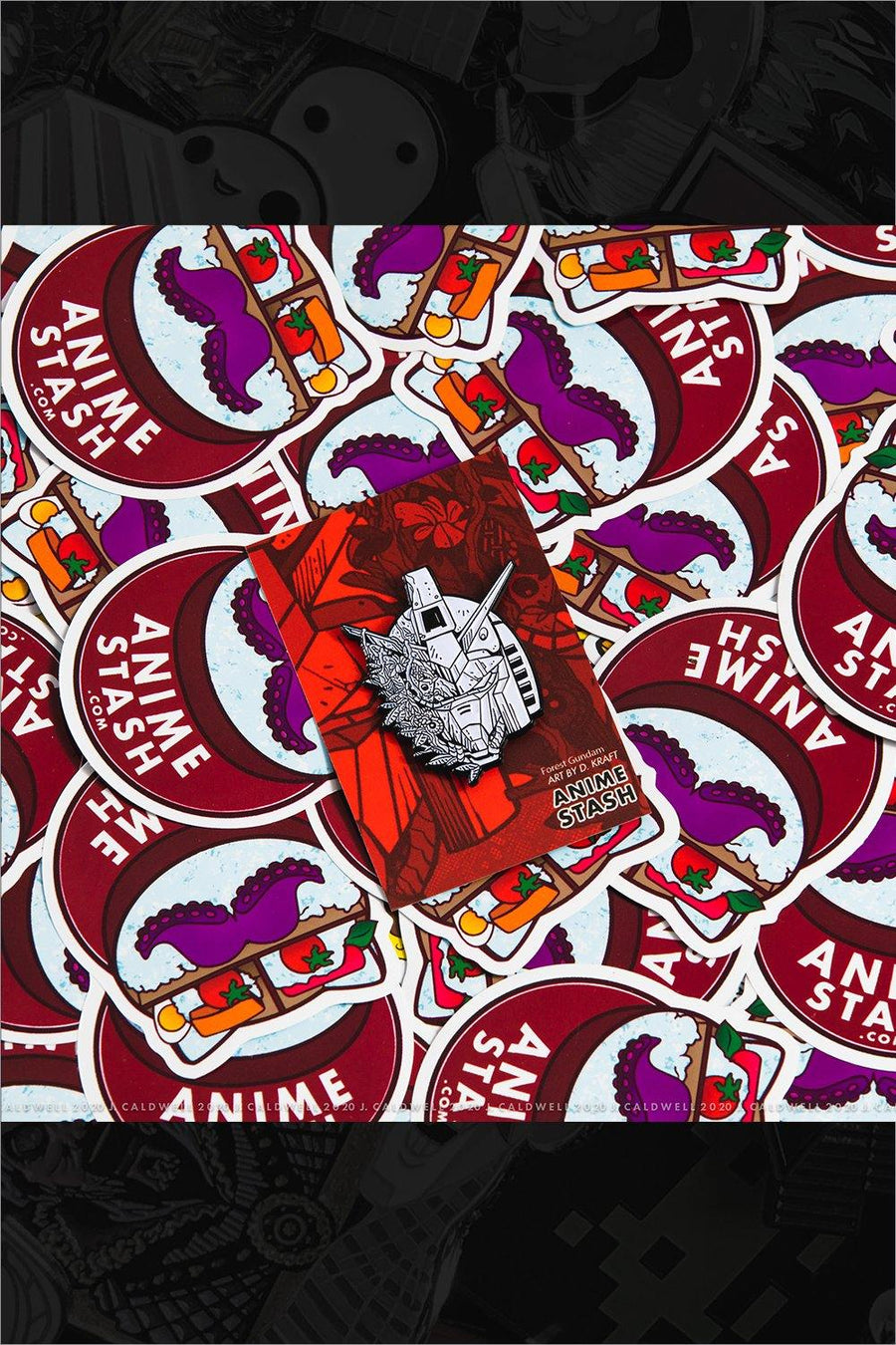 730. "Forest Gundam 78" B/W Pin by Pin Stash - Hero Complex Gallery