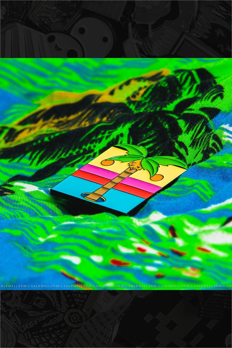 744. "Sweet Tooth Hotel - Rainbow Palmtree" Pin by Pin Stash - Hero Complex Gallery