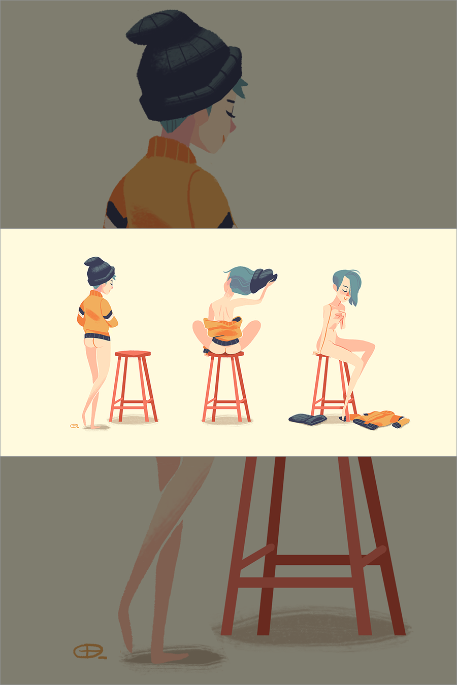 "Shy Model" by Glen Brogan - Hero Complex Gallery