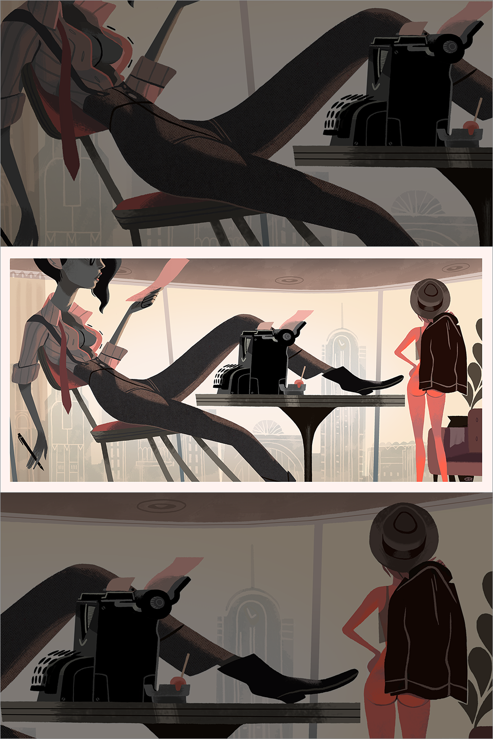 "Typewriter" by Glen Brogan - Hero Complex Gallery