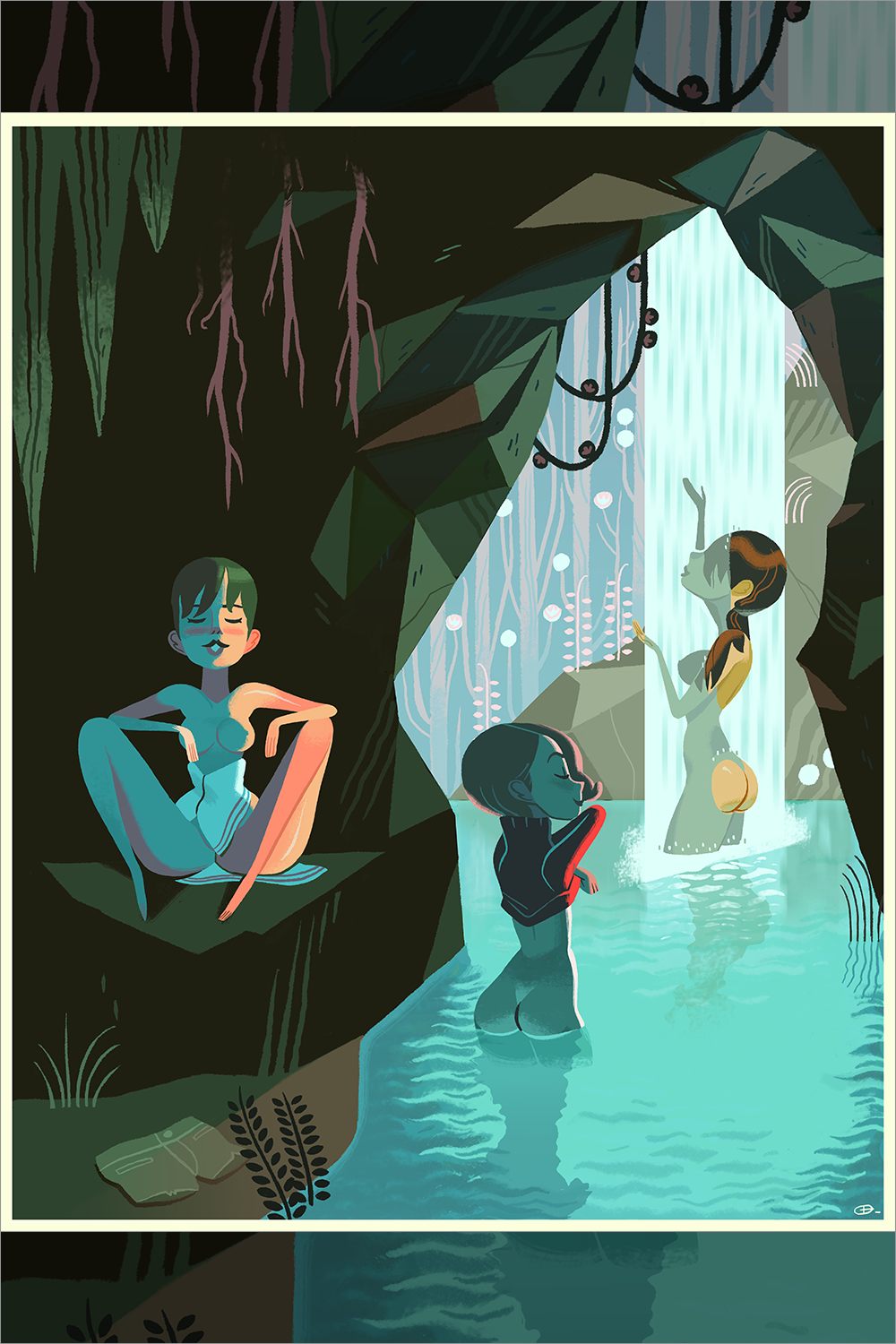 "Waterfall" by Glen Brogan - Hero Complex Gallery