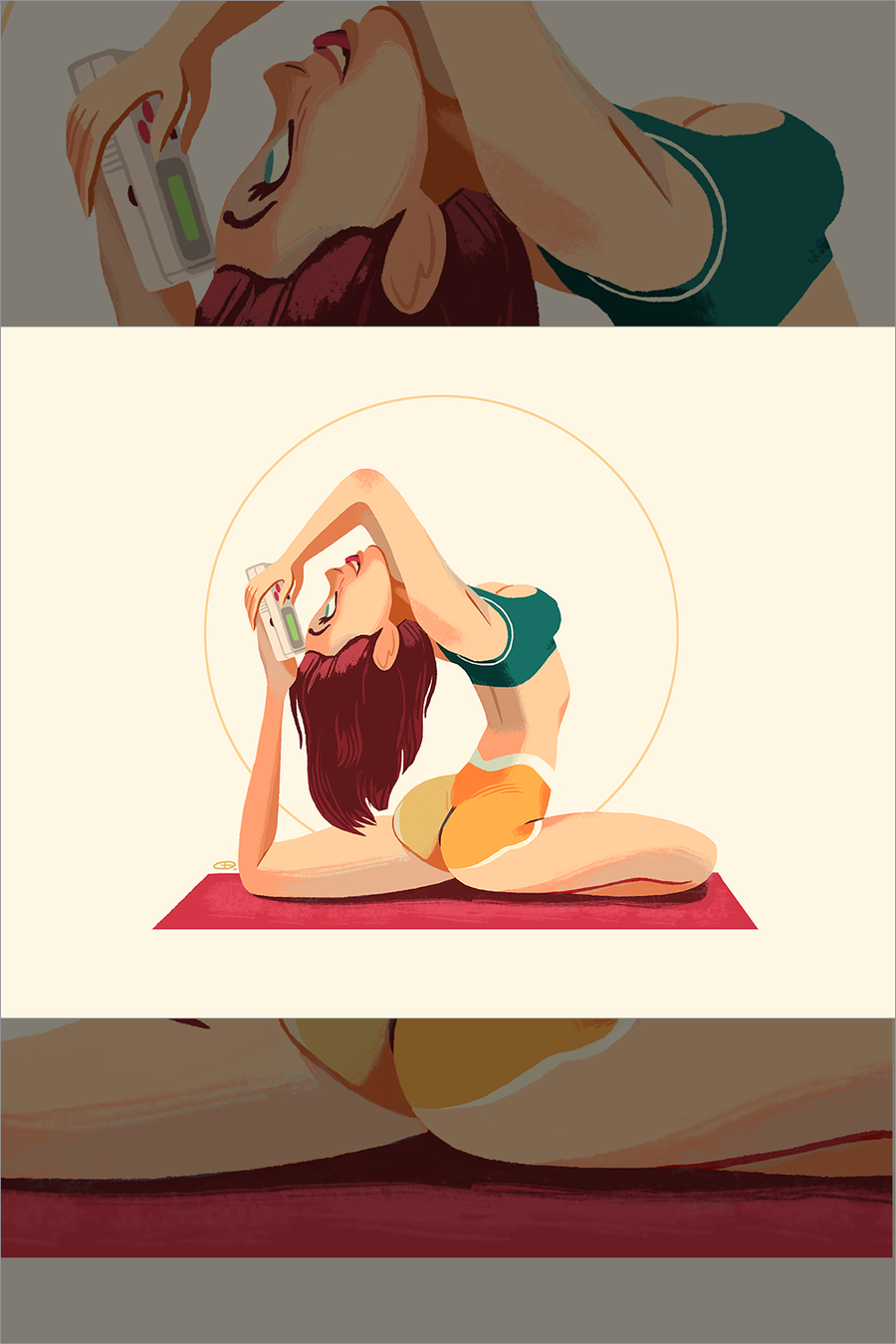 "Yoga" by Glen Brogan - Hero Complex Gallery