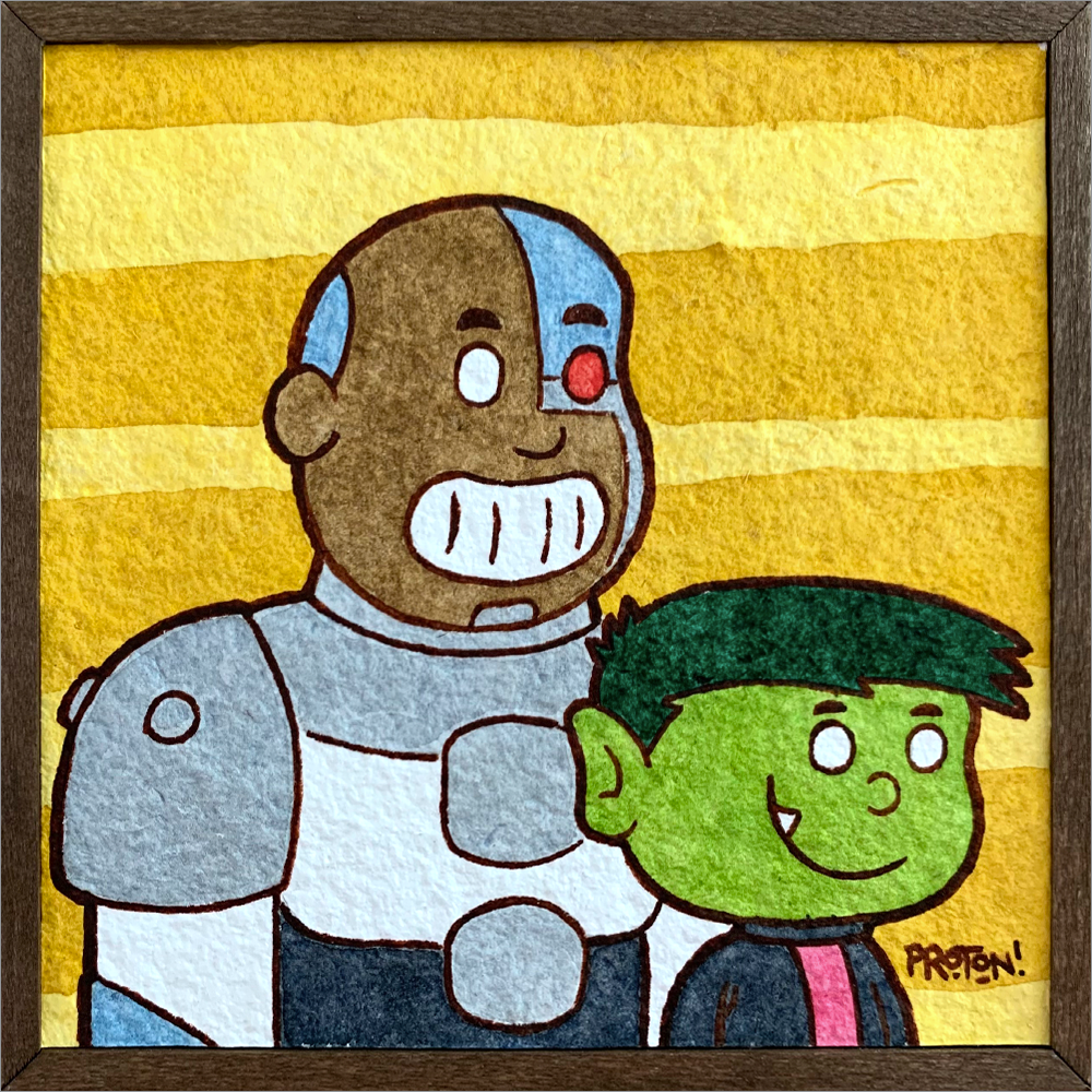 "Cyborg and Beast Boy!" Original by Proton!