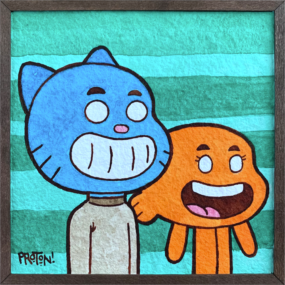Gumball and Darwin! Original by Proton! - Hero Complex Gallery
