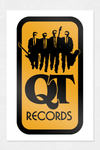 "QT Records" Sticker by Aaron Lea