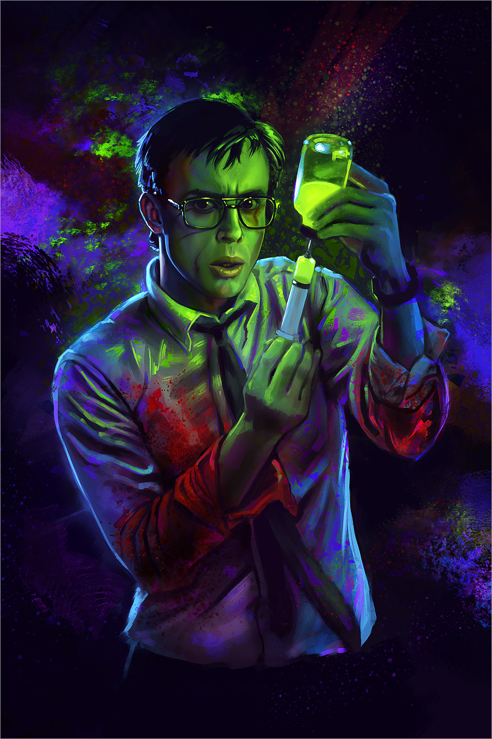 "Who’s going to believe a talking head?" by Quinnzel Kills - Hero Complex Gallery